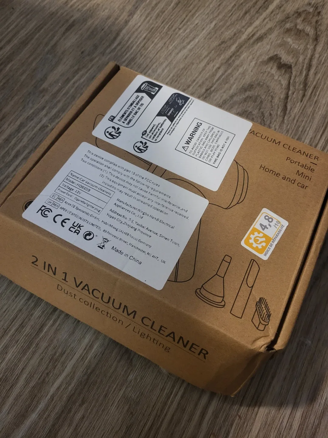 Portable Mini Car Vacuum Cleaner image indicator(3)