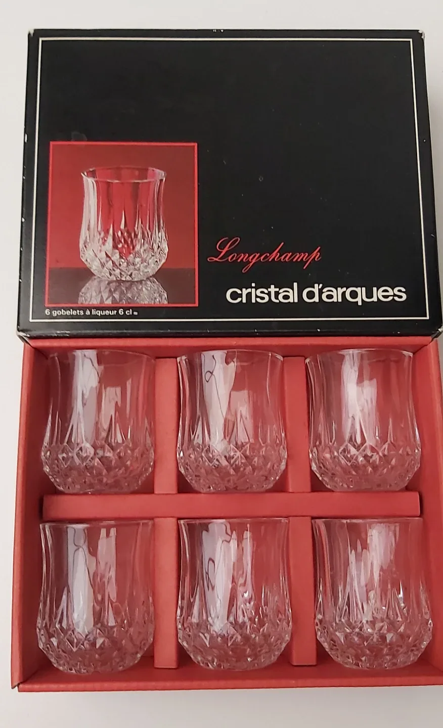 Longchamp Cristal d'Arques Liqueur Glasses (Set of 6)