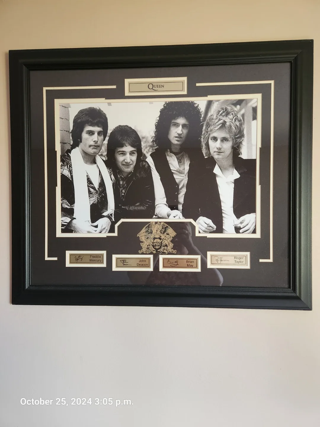 Queen Framed & Signed Photo