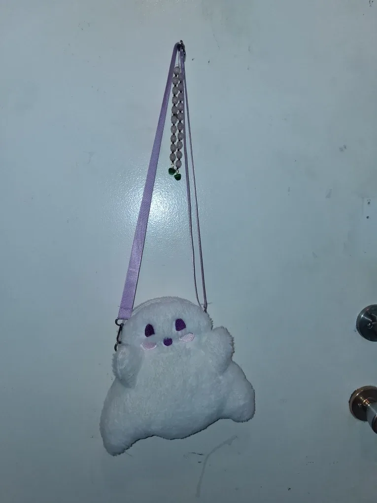 Ghost Plush Shoulder Bag - Cute & Unique!