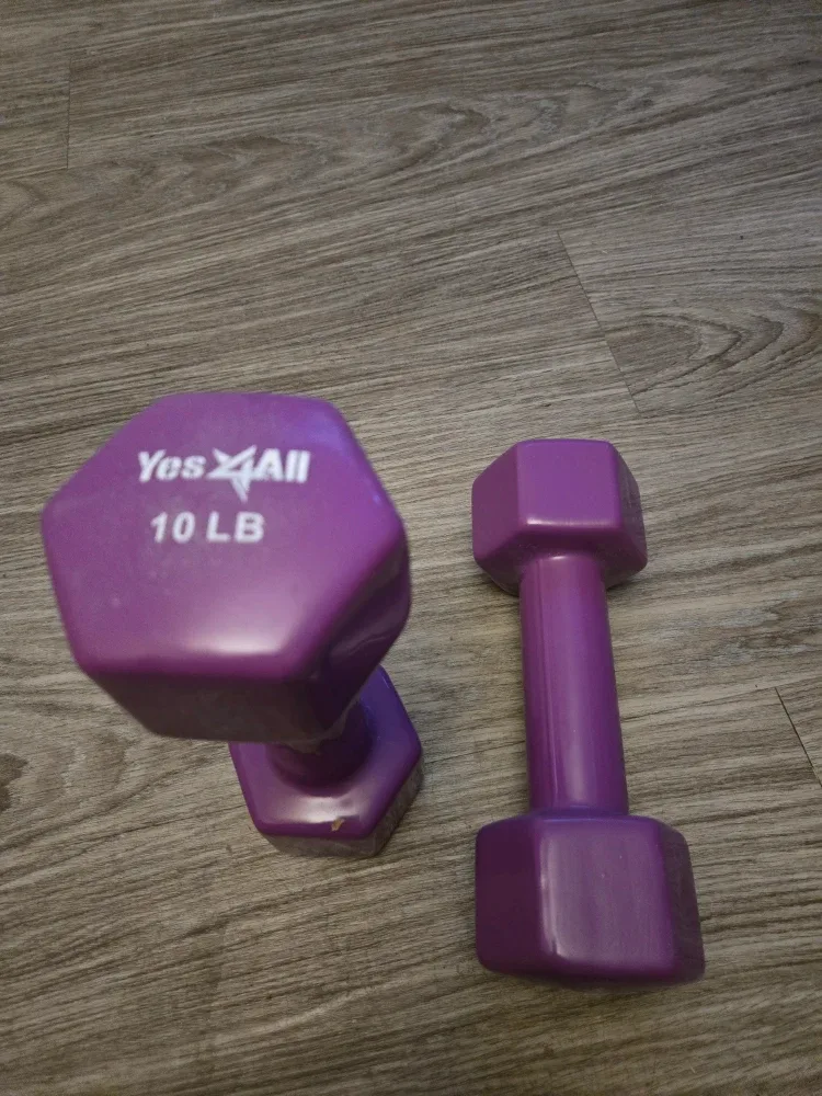 Yes4All 10 LB Dumbbells - Purple