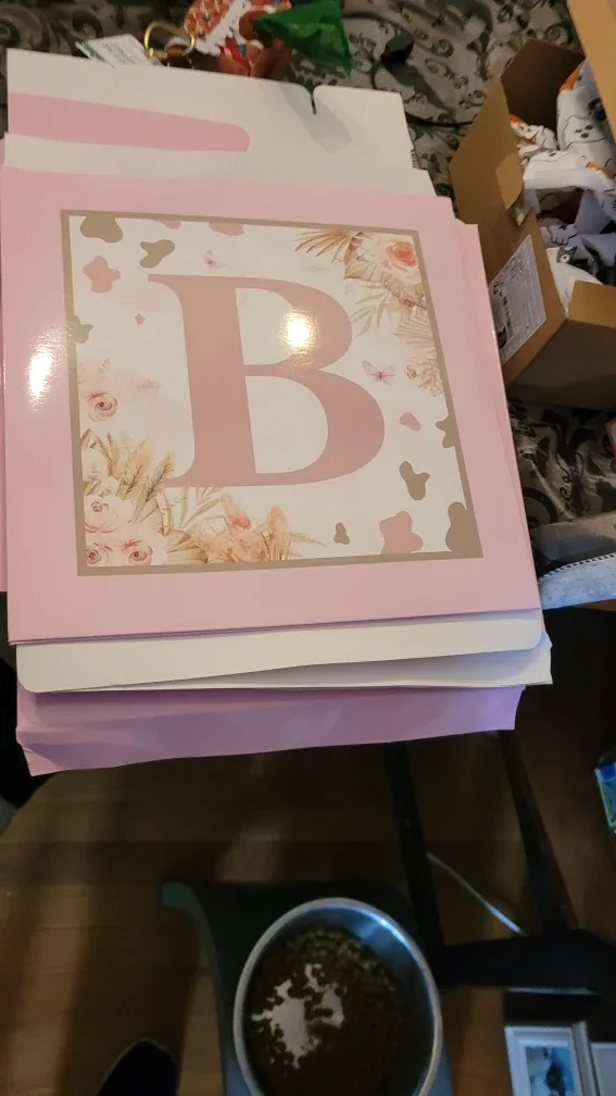 Pink Letter BABY Decorative Gift Box