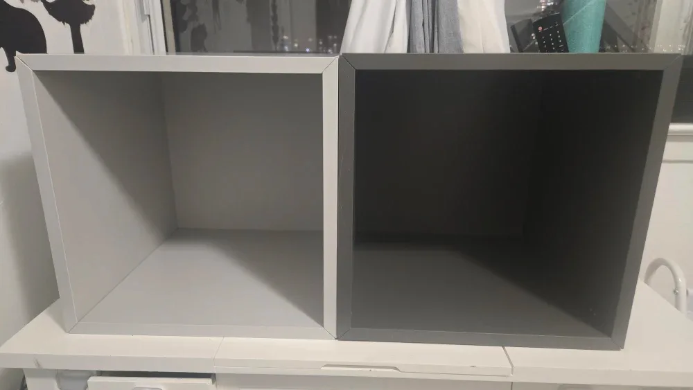 IKEA Eket Cube Shelves - Grey & Light Grey