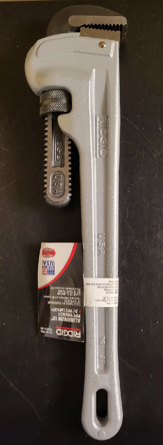 RIDGID 18" Aluminum Pipe Wrench