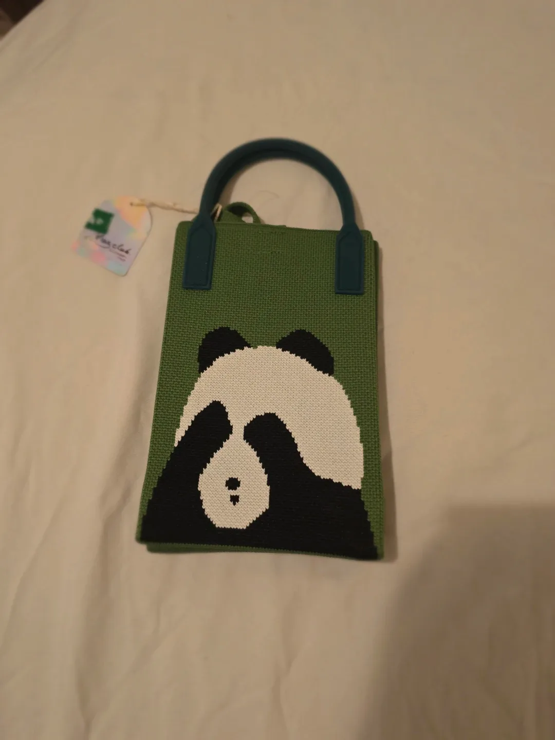 JAPAN Magclub Panda Green Mini Tote Bag BNWT image indicator(3)