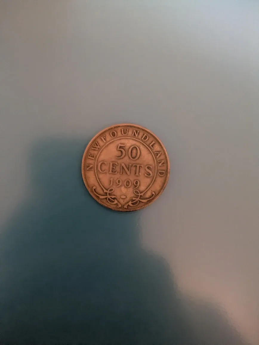 1909 Newfoundland 50 Cents Coin
