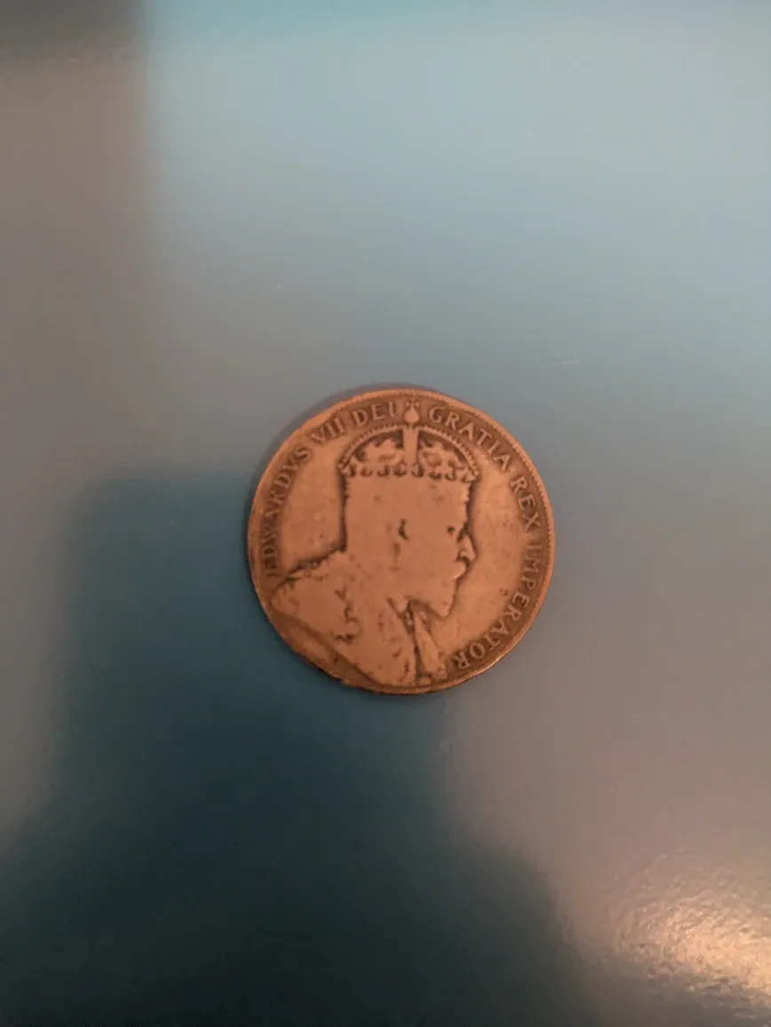 1909 silver Newfoundland 50 Cents Coin image indicator(2)