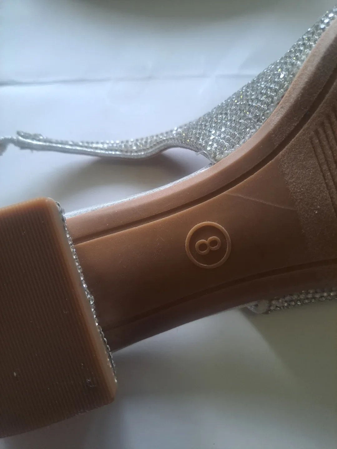 New Day Ladies Rhinestone slingback flats - size 8 image indicator(3)