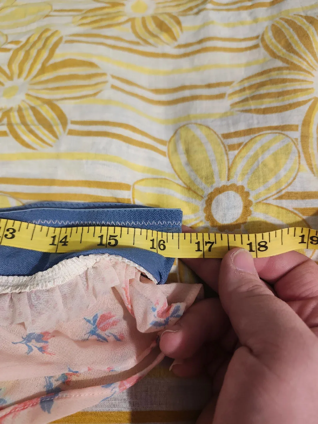 NWT Coquette denim and floral garter belt image indicator(8)