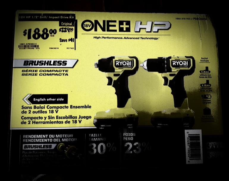 Ryobi ONE+ HP 18V Brushless 2-Tool Kit - photo 3