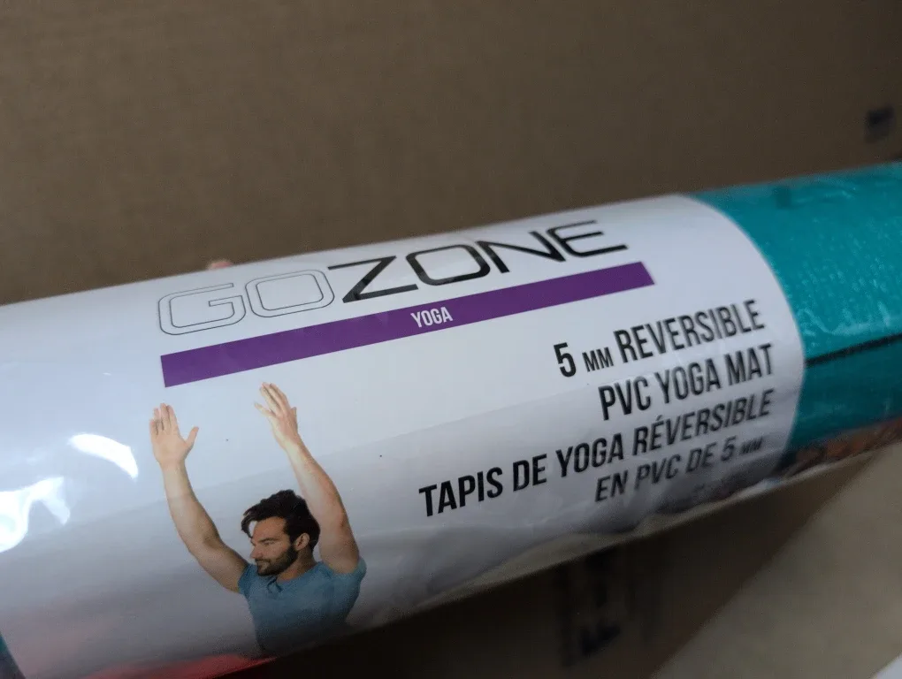 GoZone 5mm Reversible PVC Yoga Mat - NEW