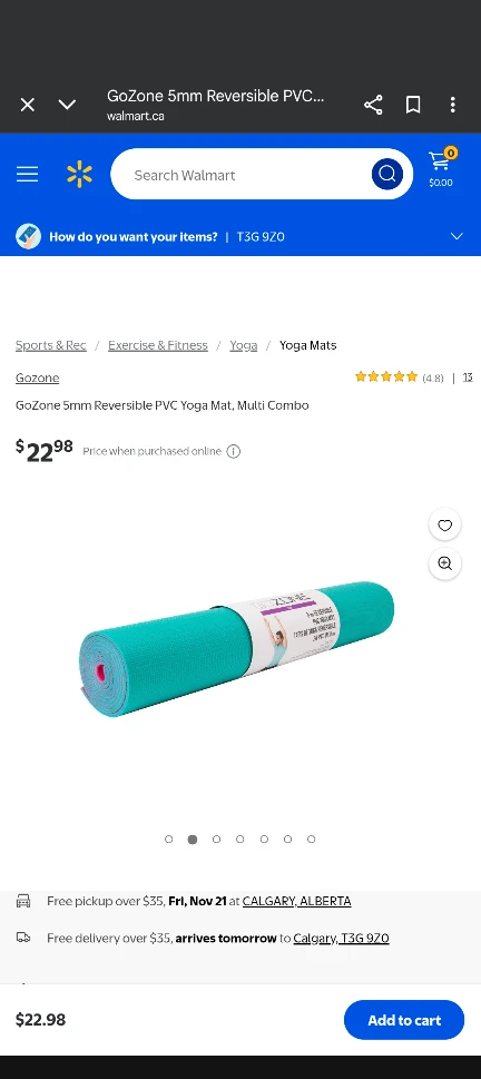 GoZone 5mm Reversible PVC Yoga Mat - NEW - photo 2