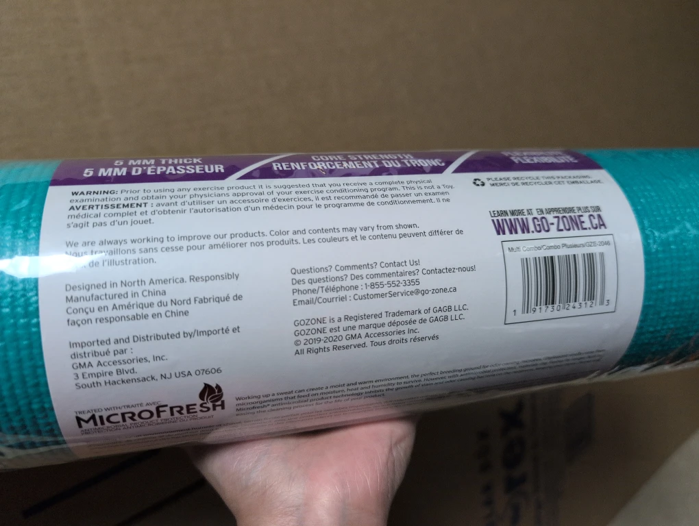 GoZone 5mm Reversible PVC Yoga Mat - NEW - photo 4