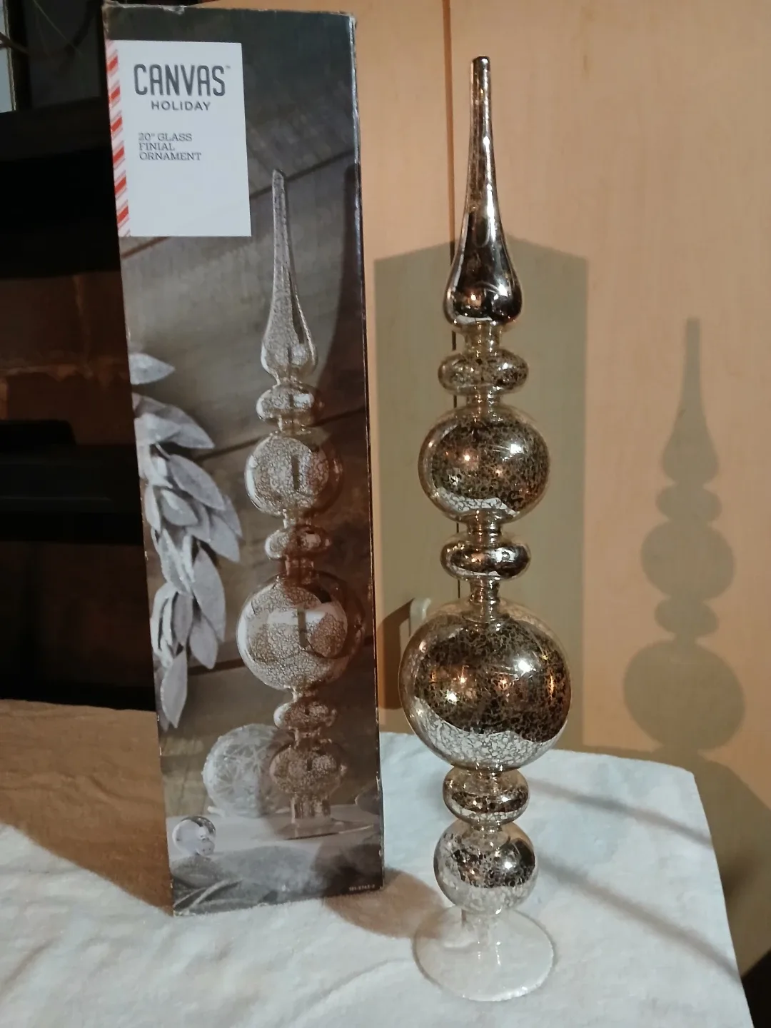 CANVAS Holiday 20" Glass Tree Ornament - New thumbnail