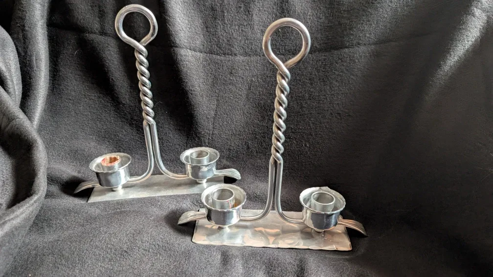 Buenilum Hand Wrought Candlestick Holders image indicator(2)