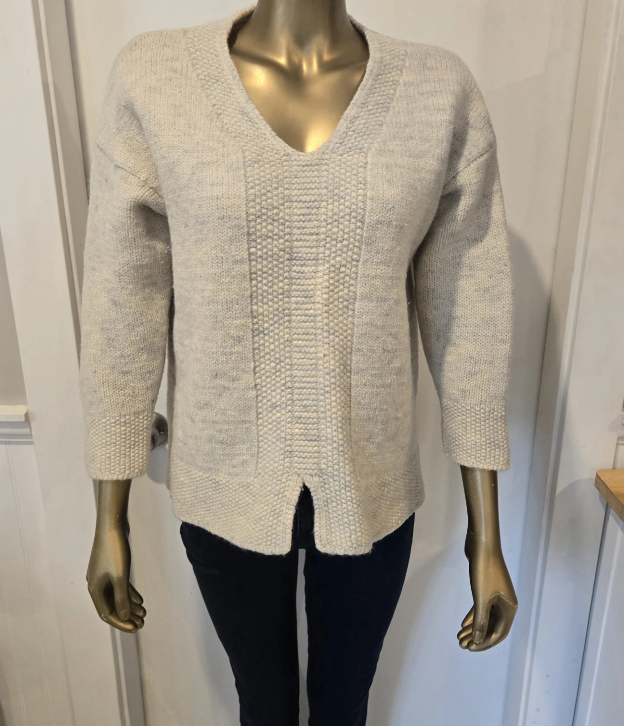 Vintage Sisley Relaxed Elegance Wool Sweater - photo 2