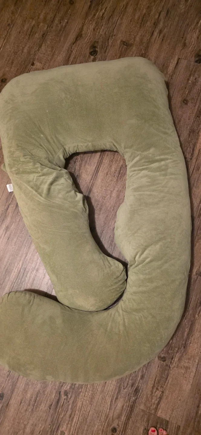 U-Shaped Full Body Pregnancy Pillow - Green