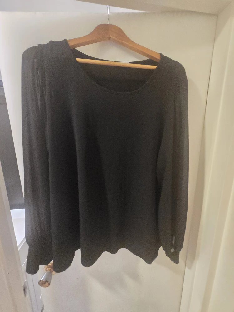 Calvin Klein Black Long Sleeve Blouse - photo 2