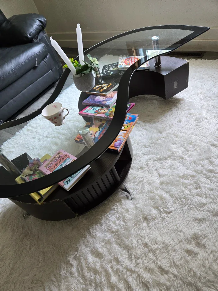 Glass Top Coffee Table .. #Cleanout image indicator(2)