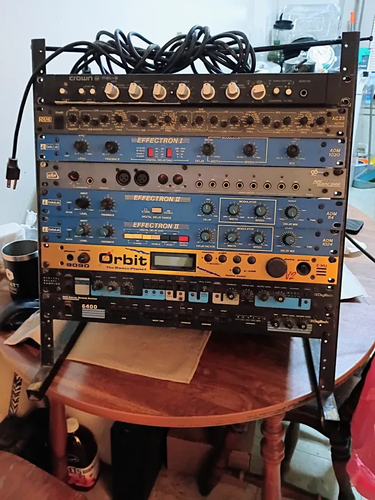 Audio Rack with Crown, DeltaLab, Orbit, DigiTech