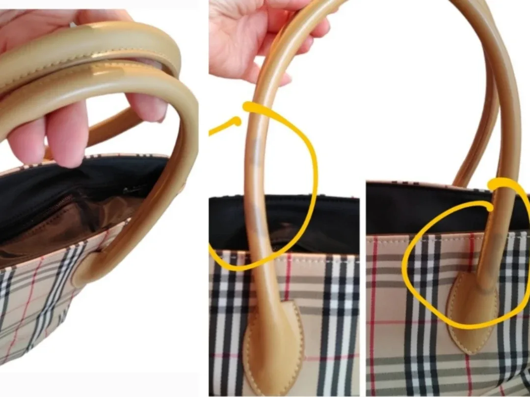 Burberry Blue Label Plaid Tote Bag image indicator(8)