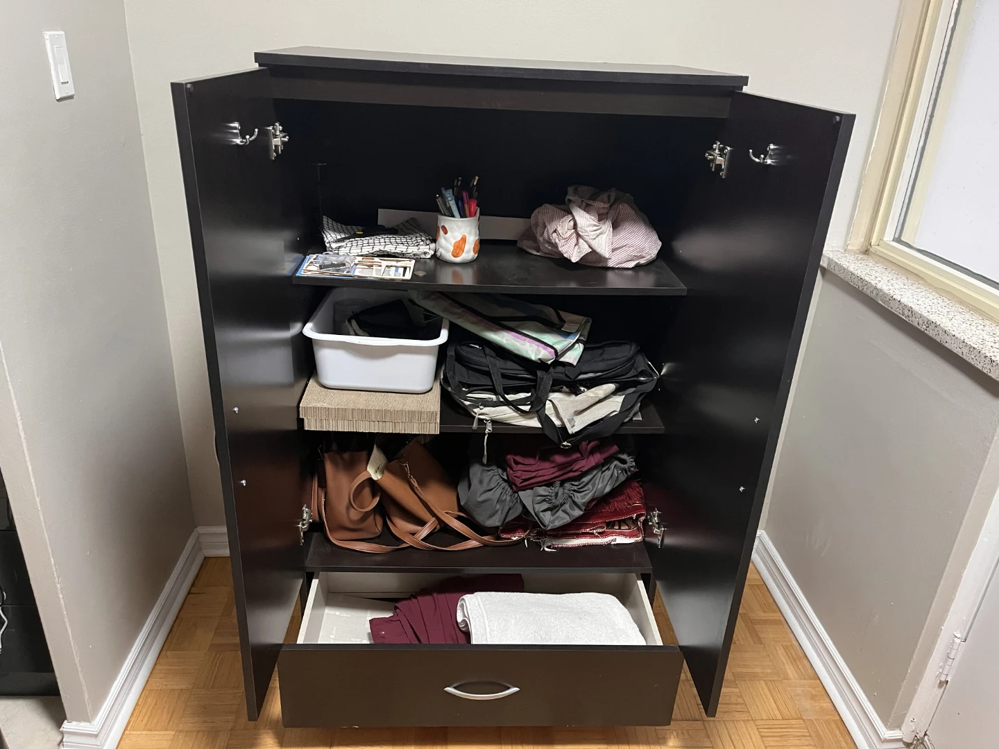 Dark Brown Cabinet / Cupboard - photo 3