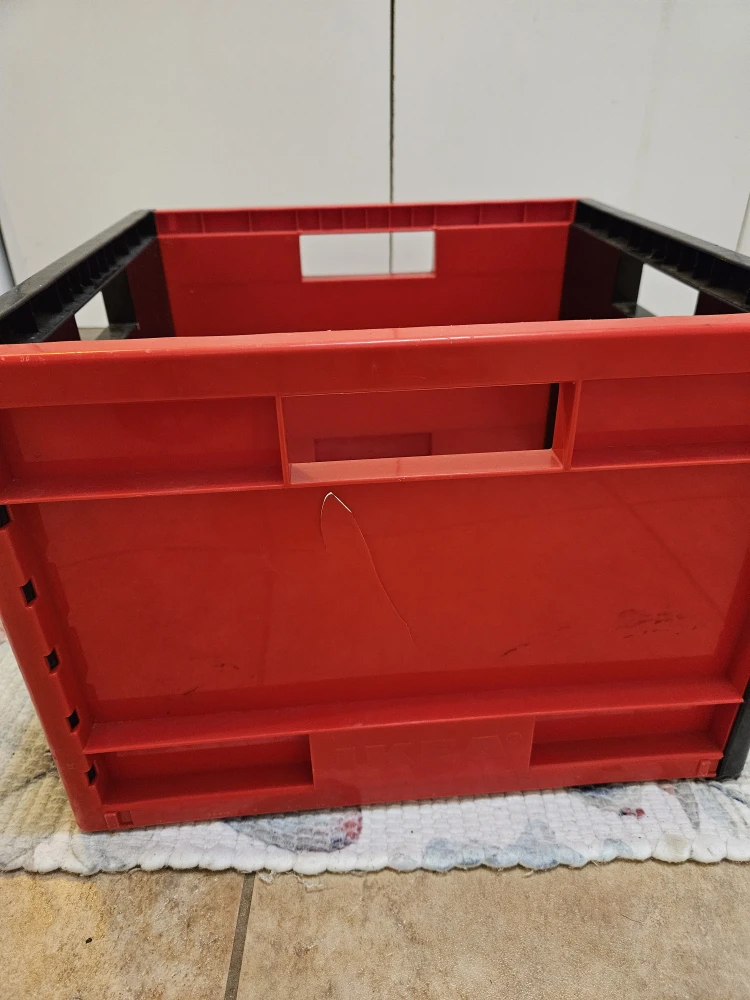 Red & Black Folding Storage Crate - photo 5