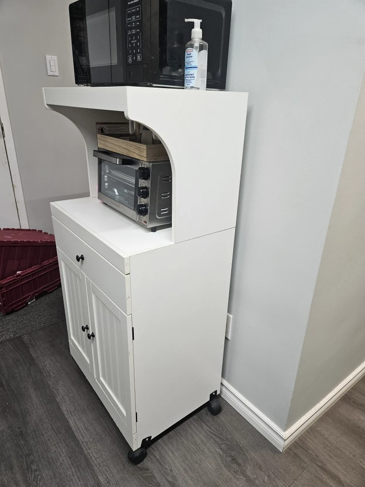 Microwave with Storage Cabinet - photo 2