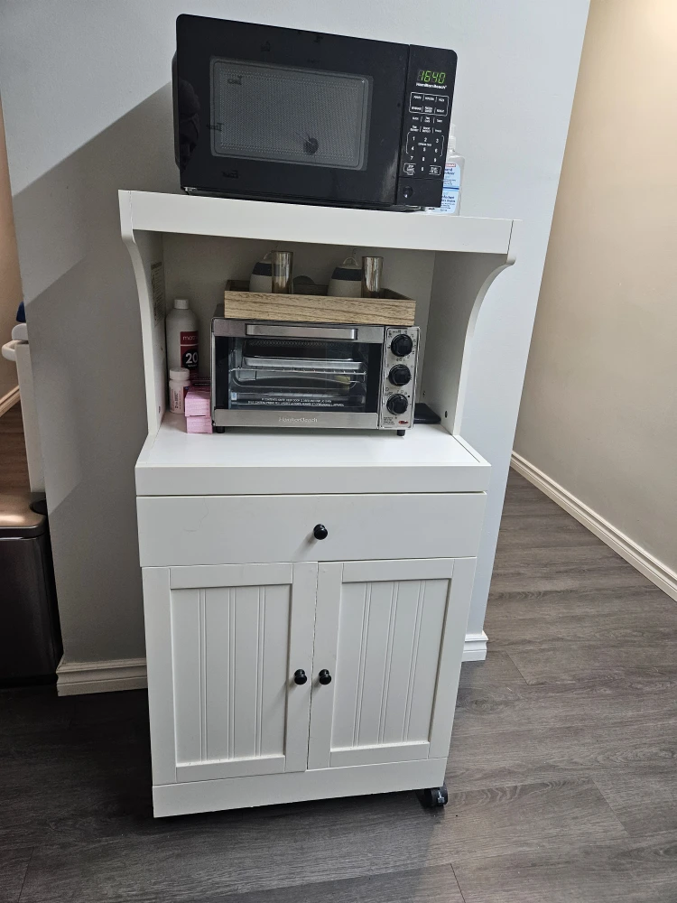 Microwave with Storage Cabinet - photo 3