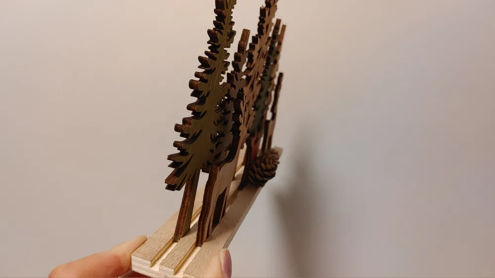 Wooden  Forest Scene Decoration New image indicator(3)