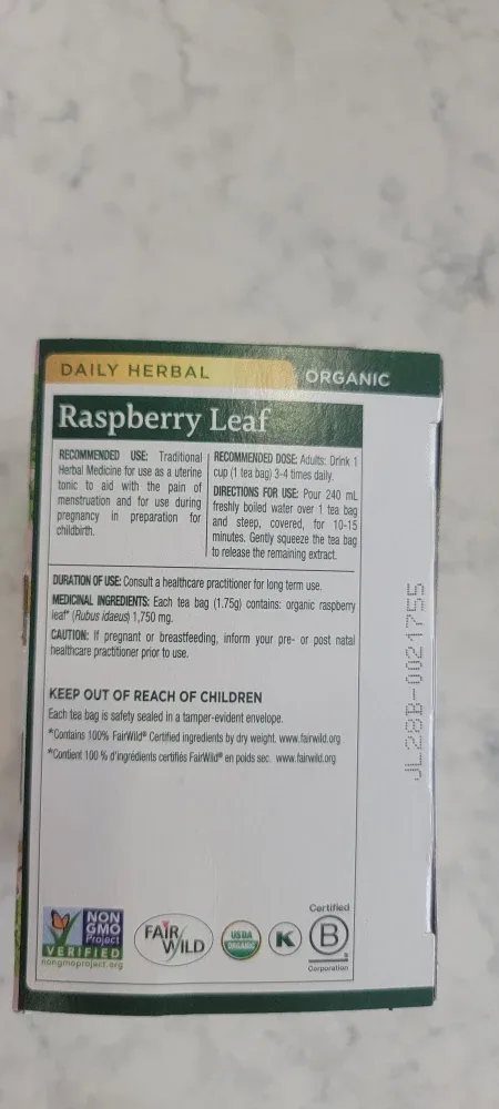 Traditional Medicinals Raspberry Leaf Tea image indicator(2)