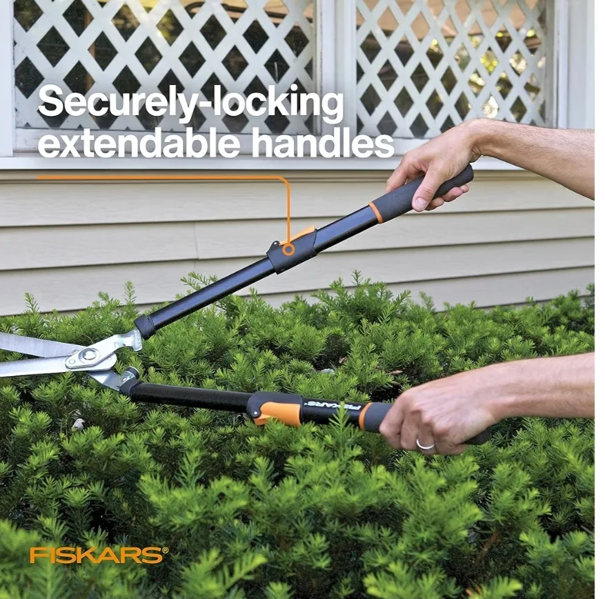 Fiskars Power-Lever Extendable Hedge Shears