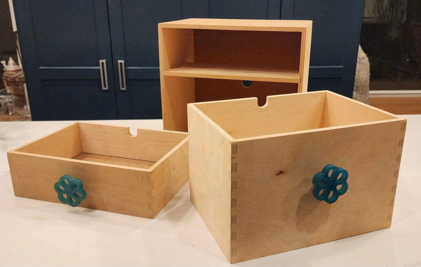 2 Drawer Wooden Storage Box - photo 4