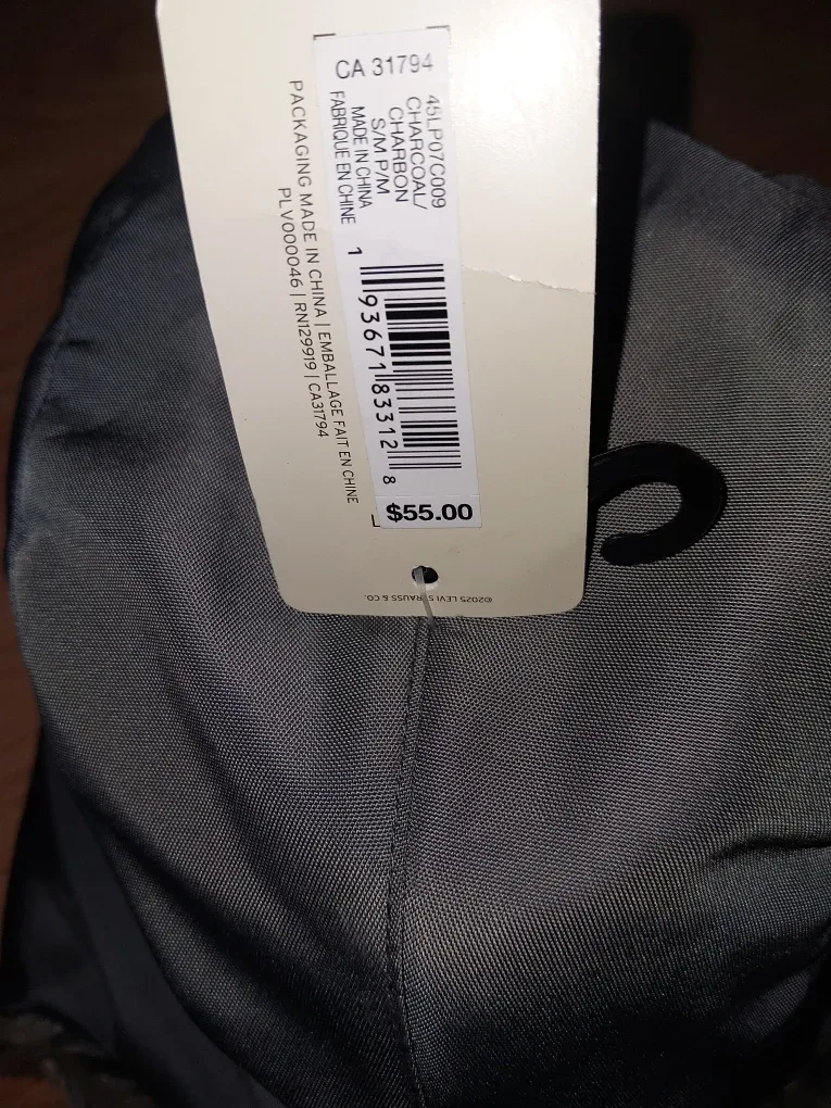 New Levi's Trapper Hat - Charcoal, S/M image indicator(2)