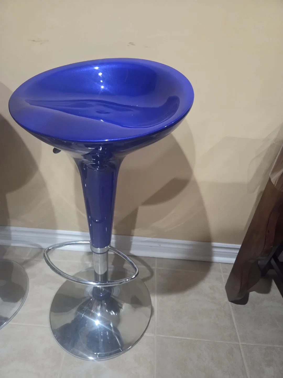 Pair of Blue Bar Stools image indicator(3)