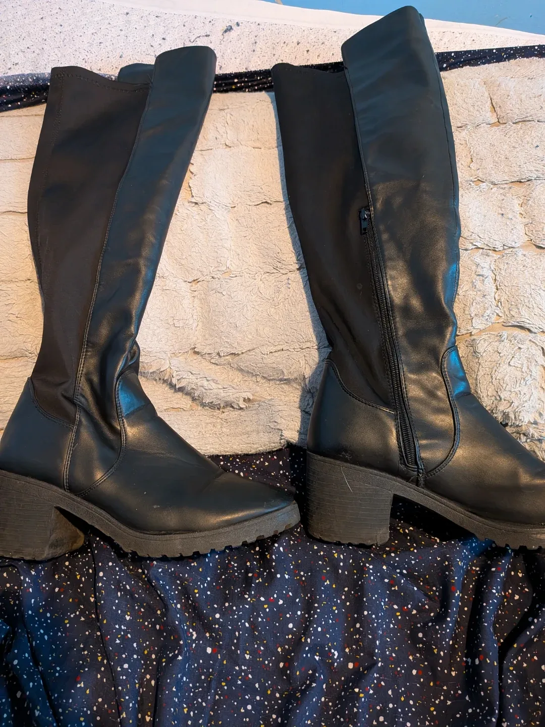 Call It Spring Black Boots - Size 9