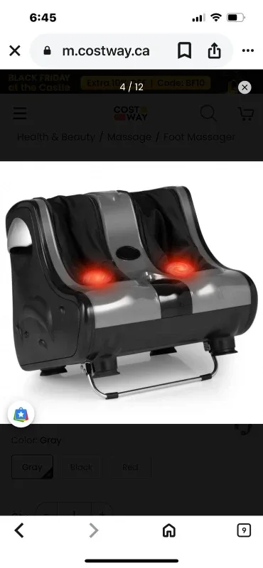 Leg and foot massager