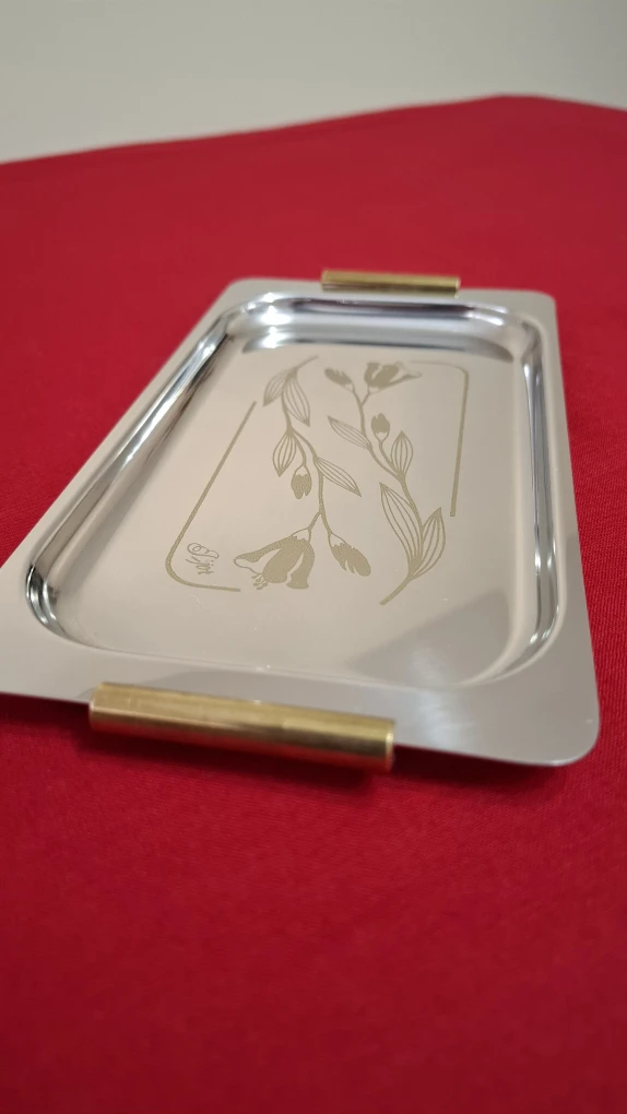 Stainless Steel Serving Tray 4"x8"