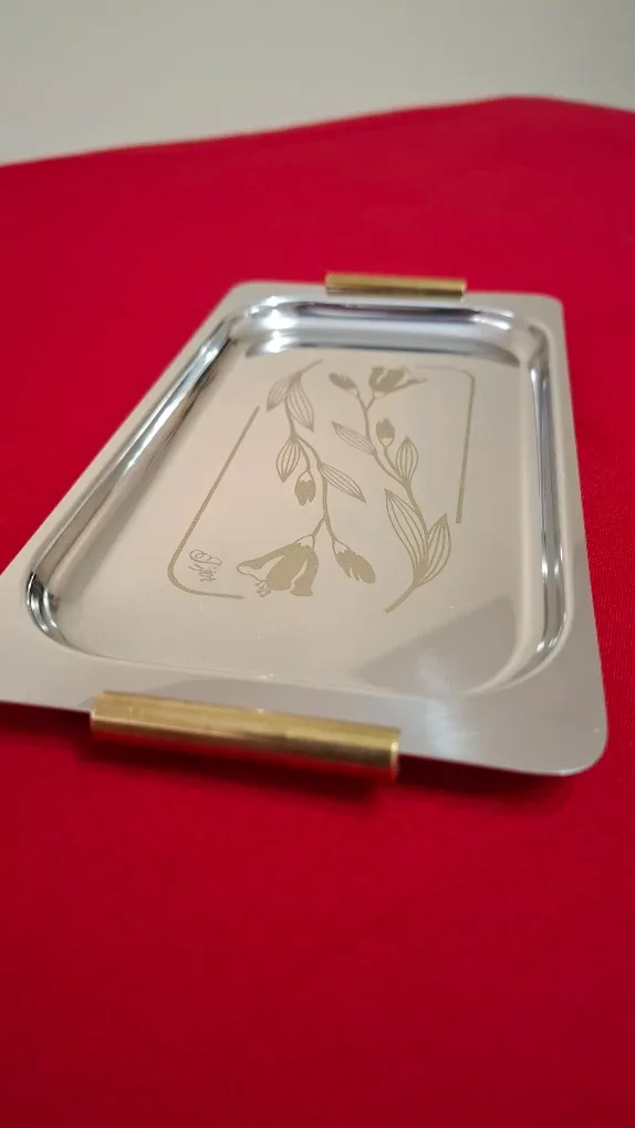 Stainless Steel Serving Tray 4"x8"