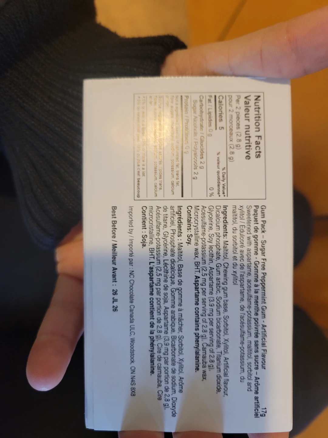 Sugar Free Peppermint Gum - Expires July 2026 - photo 3