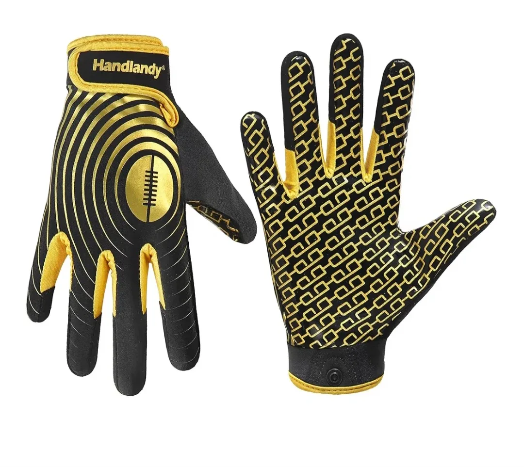 Handlandy Youth Football Receiver Gloves, Size M