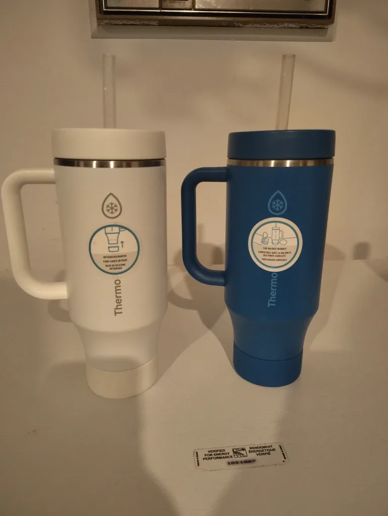 Thermo Mug - Blue and White