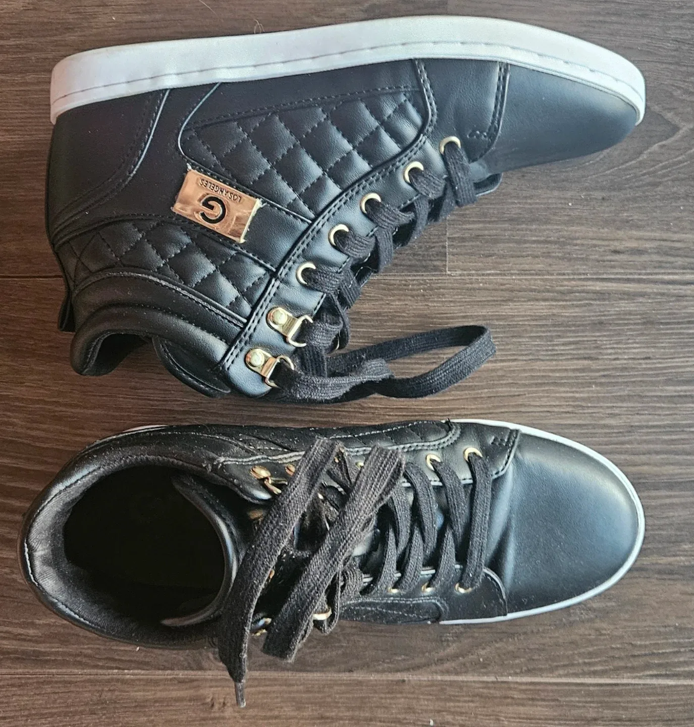 Guess Los Angeles Black High Top Sneakers - Size 8 image indicator(7)