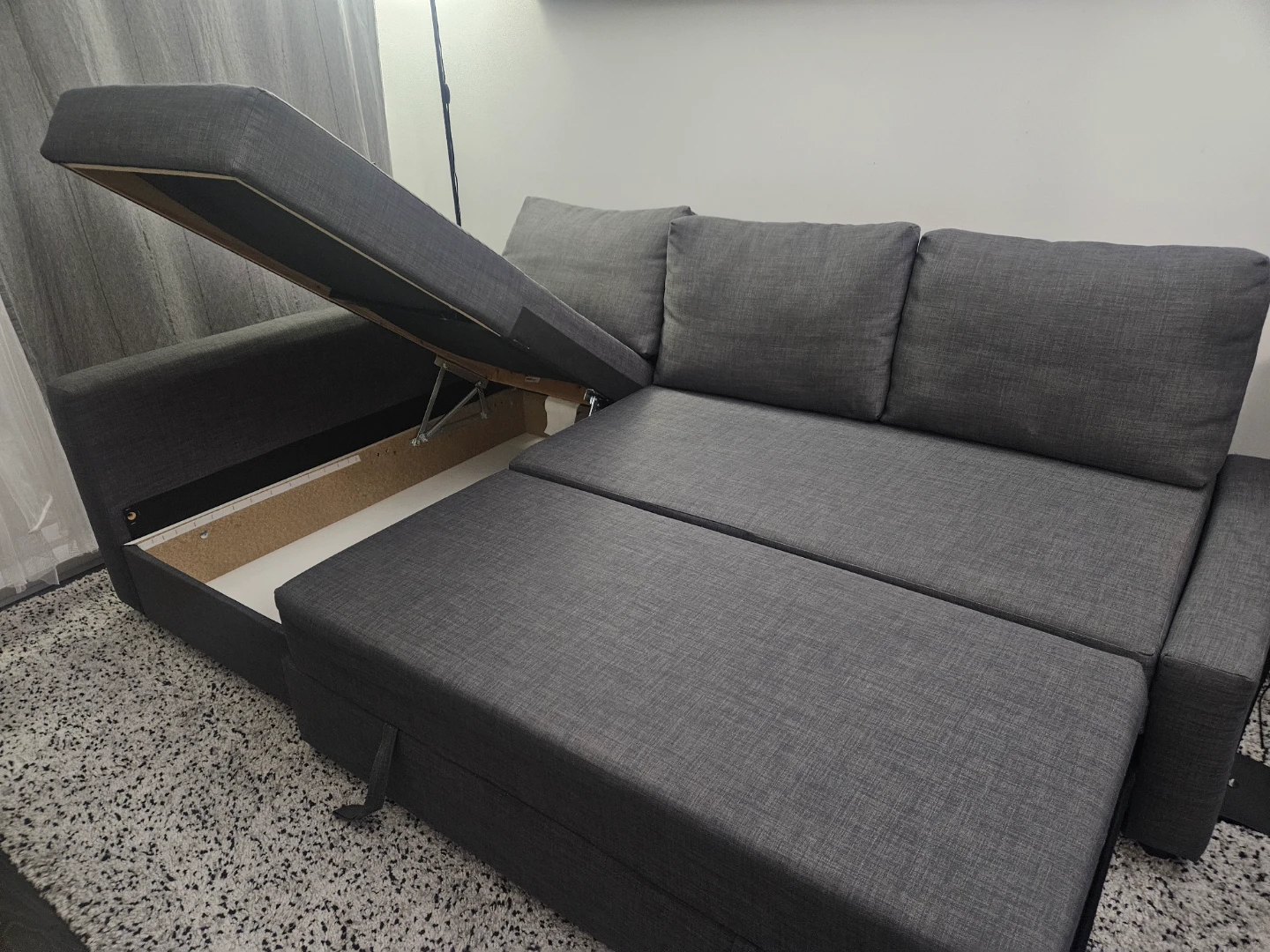 IKEA Friheten Sleeper Sectional Sofa - Grey/Blue - photo 3