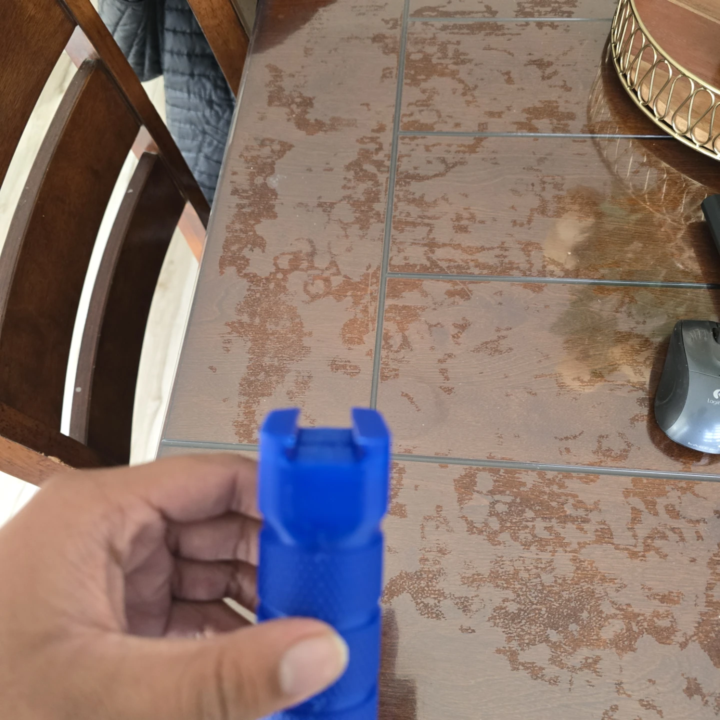 Blue 3D Printed foregrip - photo 2