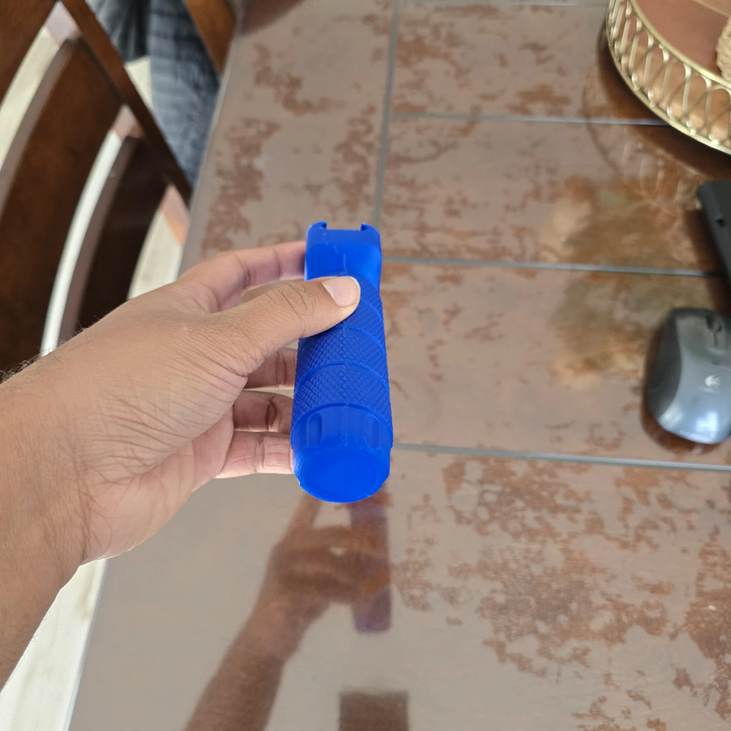 Blue 3D Printed foregrip - photo 3