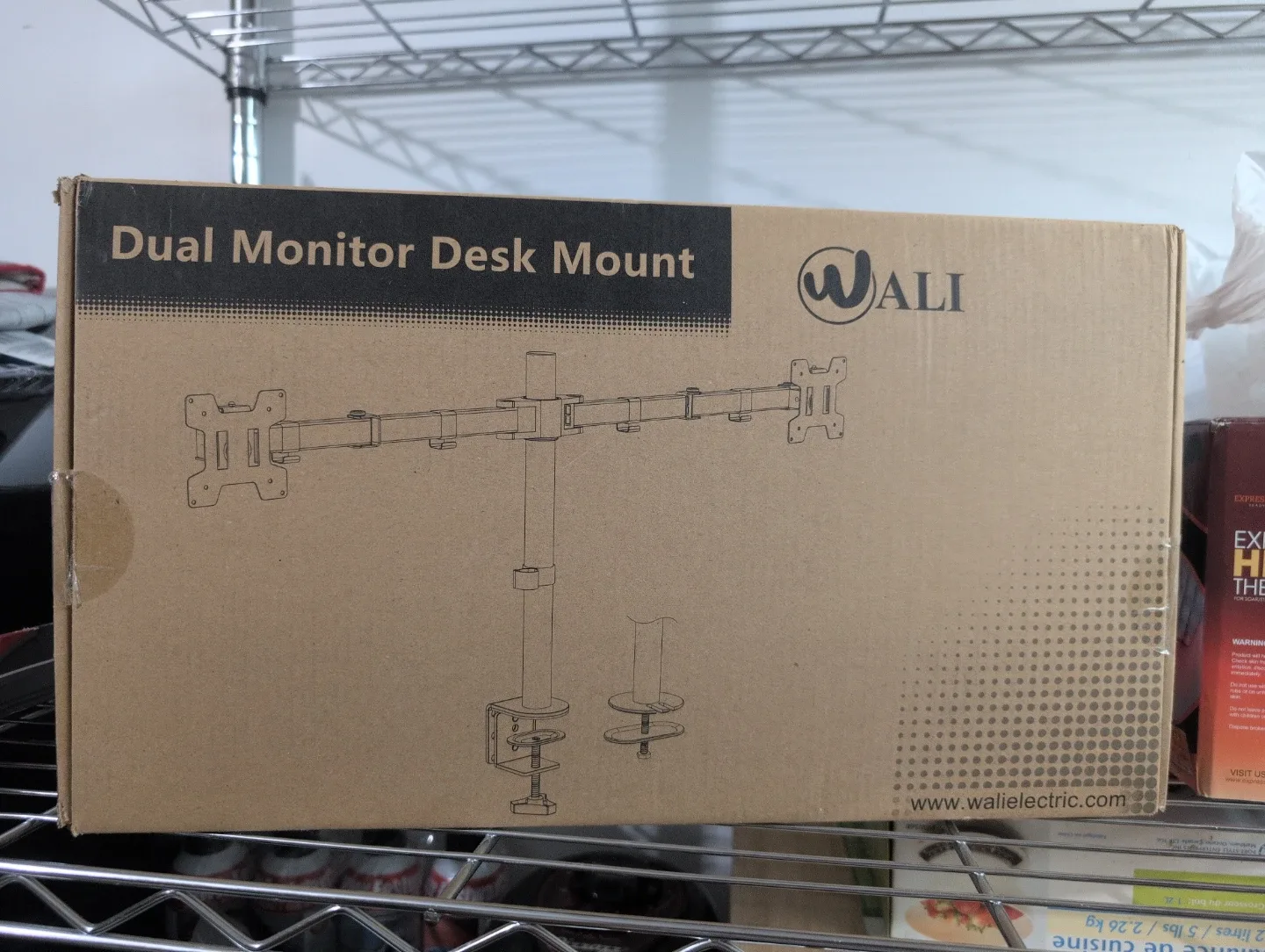 Wali Dual Monitor Desk Mount - New in Box! thumbnail