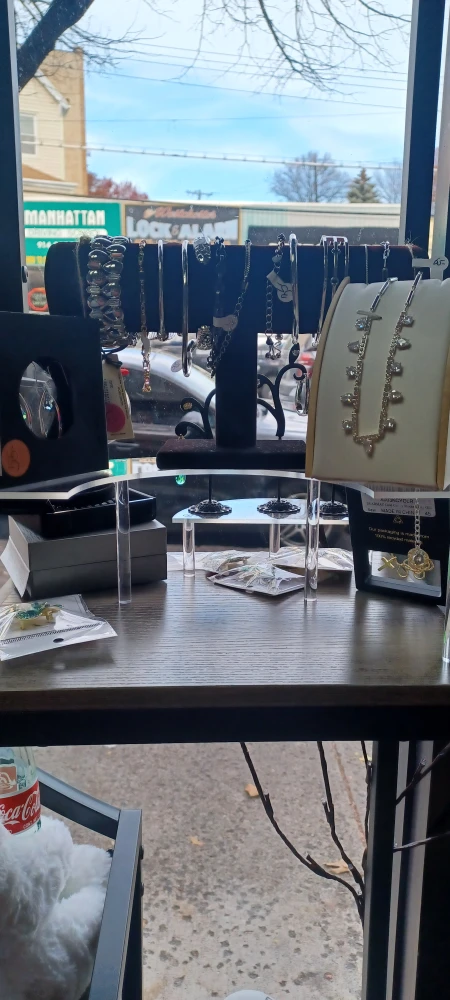 Assorted Silver Bracelets and Necklaces
