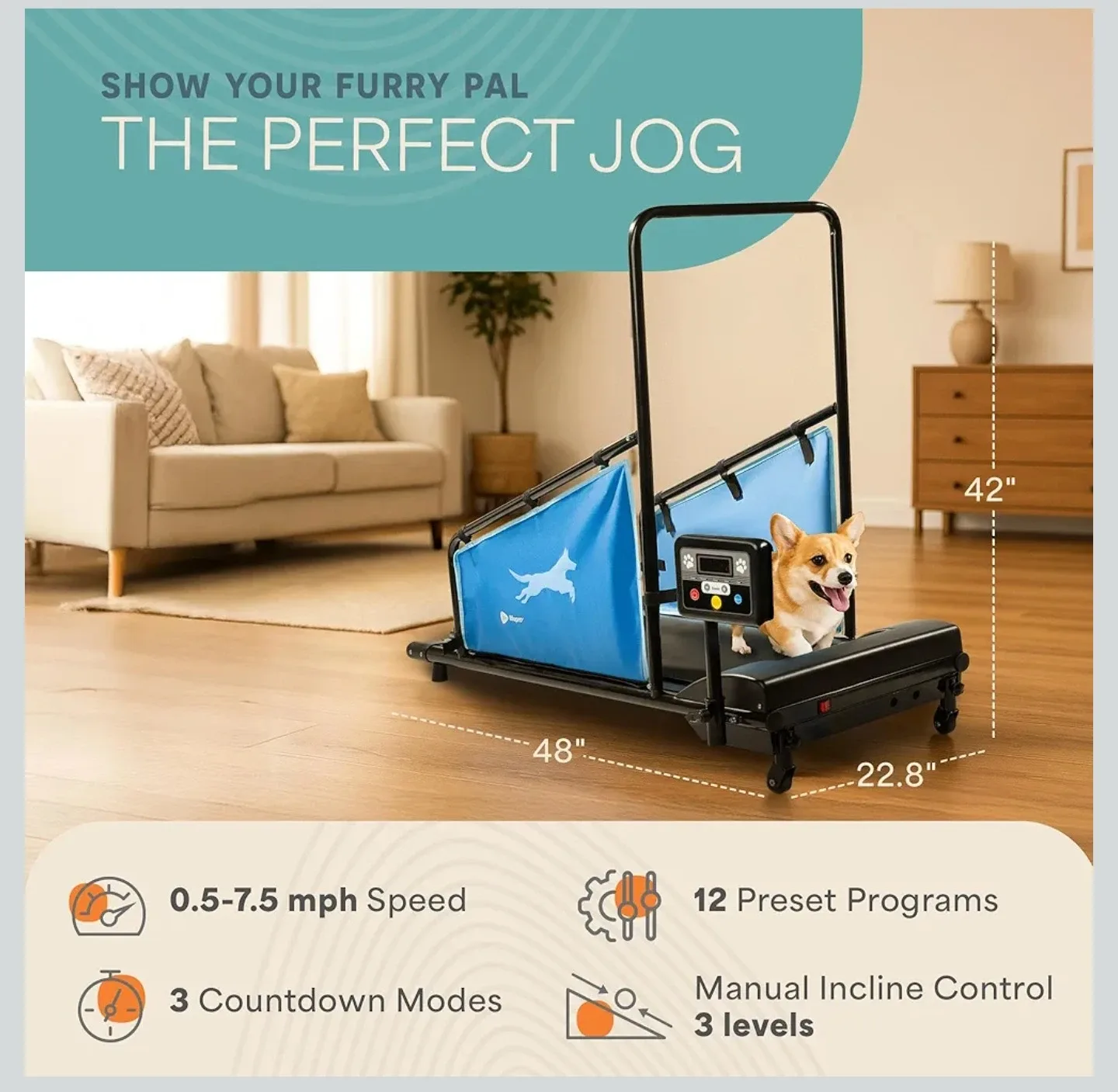 LifePro PawRunner Dog Treadmill image indicator(7)