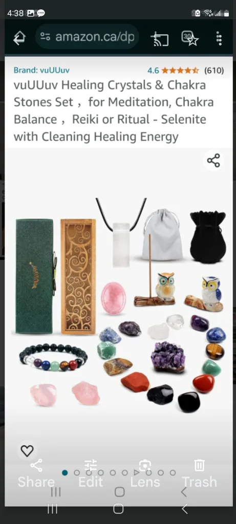 vuUUuv Healing Crystals & Chakra Stones Set